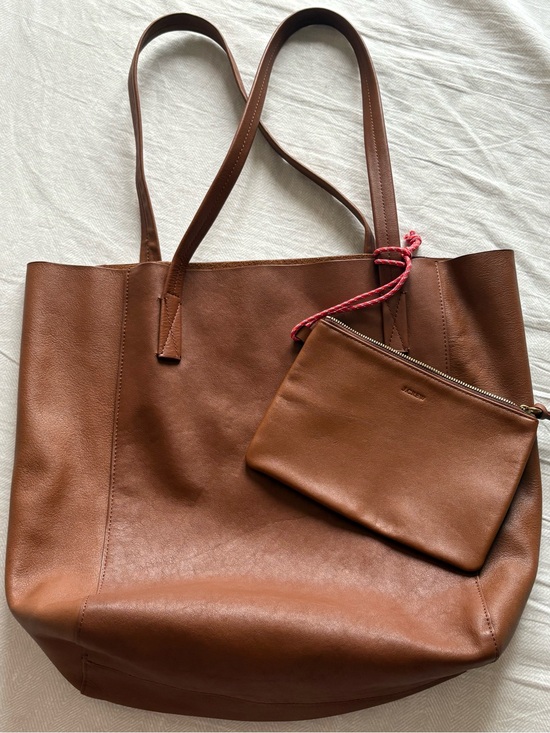 J. Crew Handbags - Classic Cognac Leather Tote